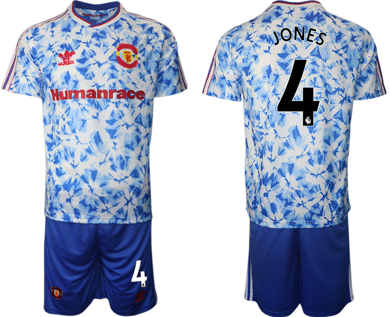 Men 2021 Manchester united adidas Human Race #4 soccer jerseys